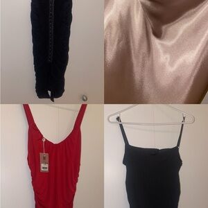 Bundle of ruched dresses